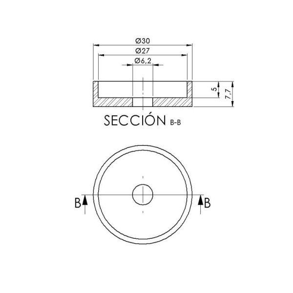 Puig Rearview Mirror Adaptor Black